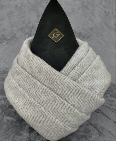 カシミア抗菌 ストール / White Smoke