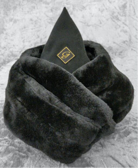 ポリエステル起毛 ストール / Black