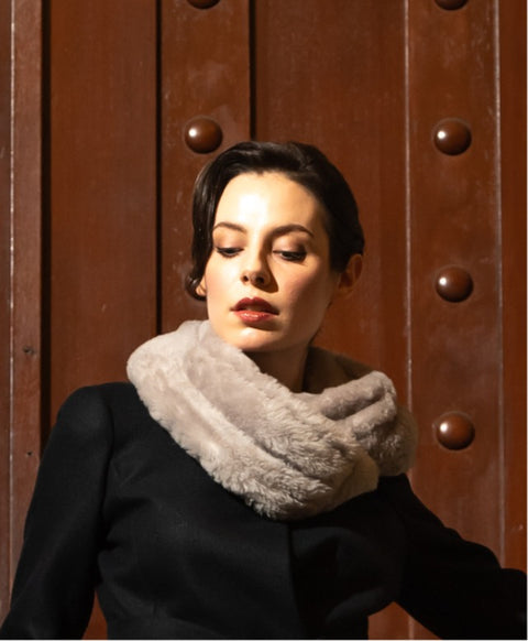 ウールシルク起毛 ストール / Moon Stone