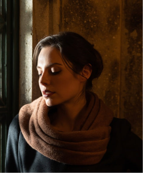 カシミア抗菌 ストール / Coconut Brown