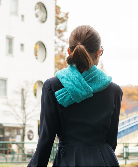 カシミア抗菌 ストール / Turquoise