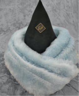 ウールシルク起毛 ストール / Sky Blue