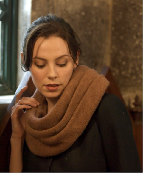 カシミア抗菌 ストール / Coconut Brown