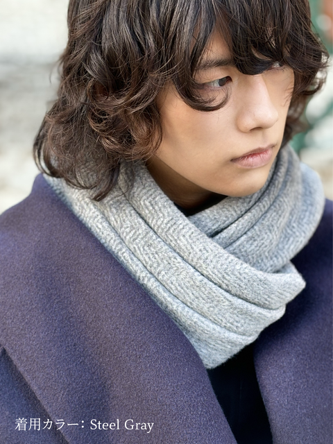 カシミア 抗菌ストール着用イメージ