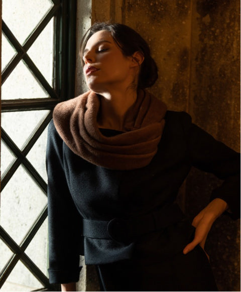 カシミア抗菌 ストール / Coconut Brown