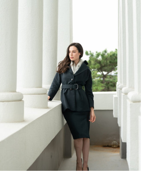 カシミア抗菌 ストール / White Smoke