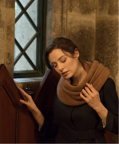 カシミア抗菌 ストール / Coconut Brown