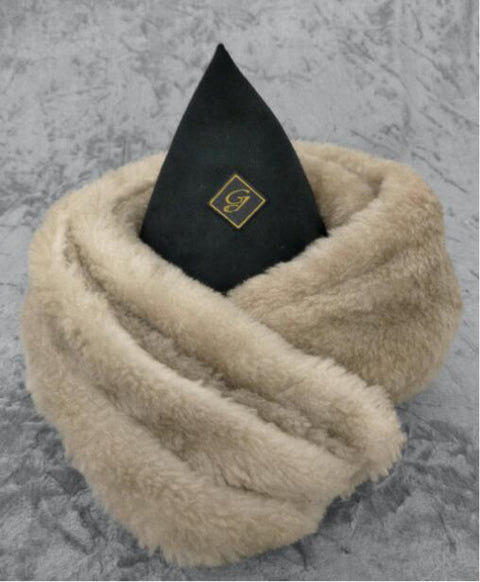 ウールシルク起毛 ストール / Grayish