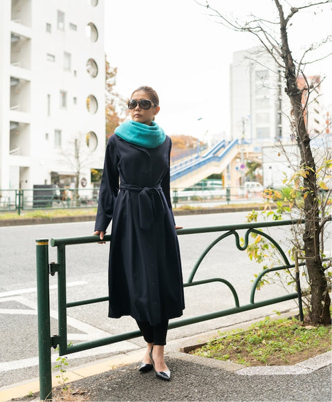 カシミア抗菌 ストール / Turquoise